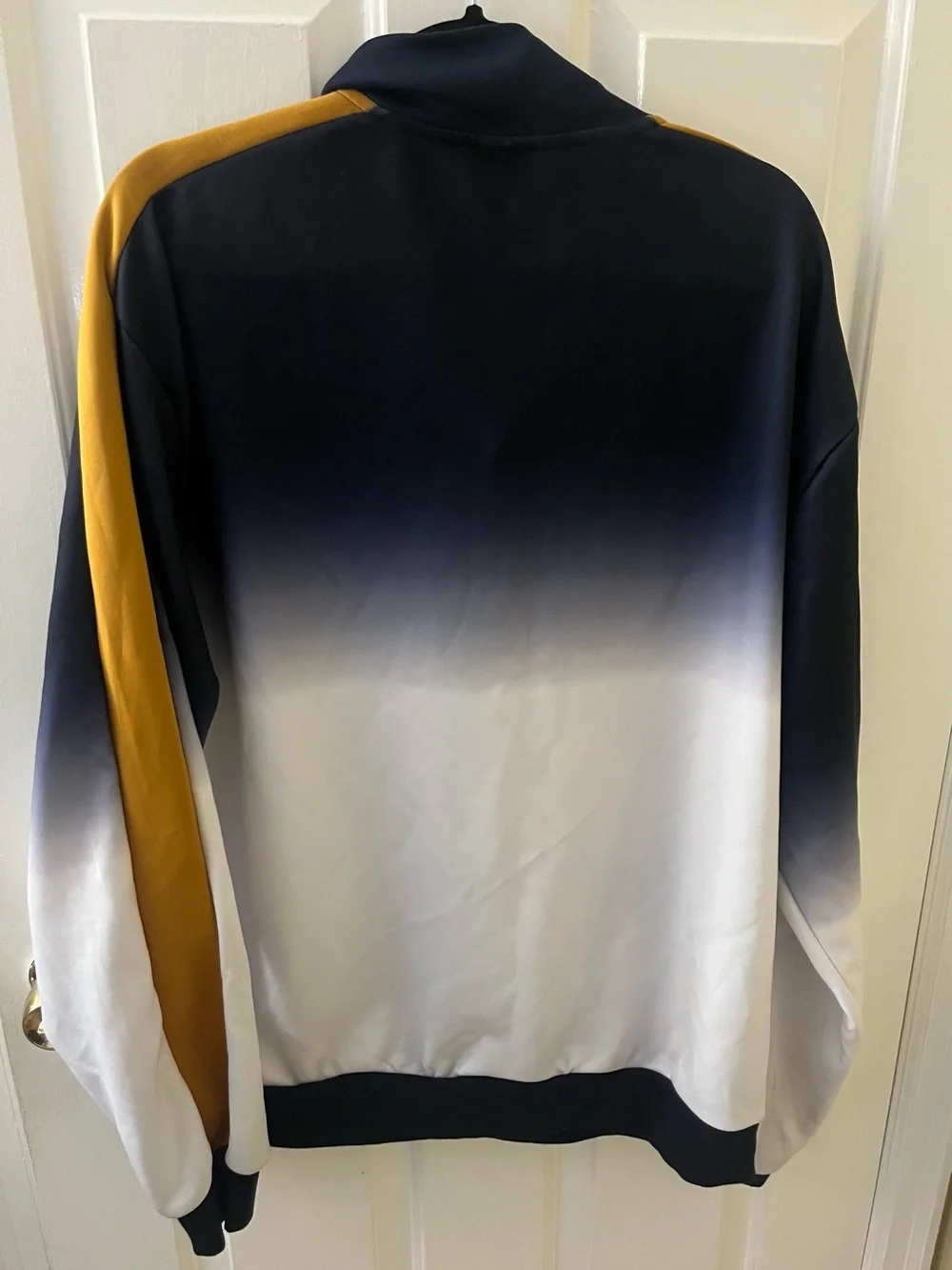 O.S.C. Company Navy Zip-Up Jacket with Mustard Shoulder Detail XL - Picture 4 of 7